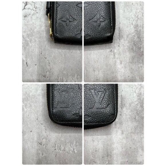 Authentic Louis Vuitton Monogram Empreinte Leather Zippy Long Wallet Black LV - Picture 6 of 10